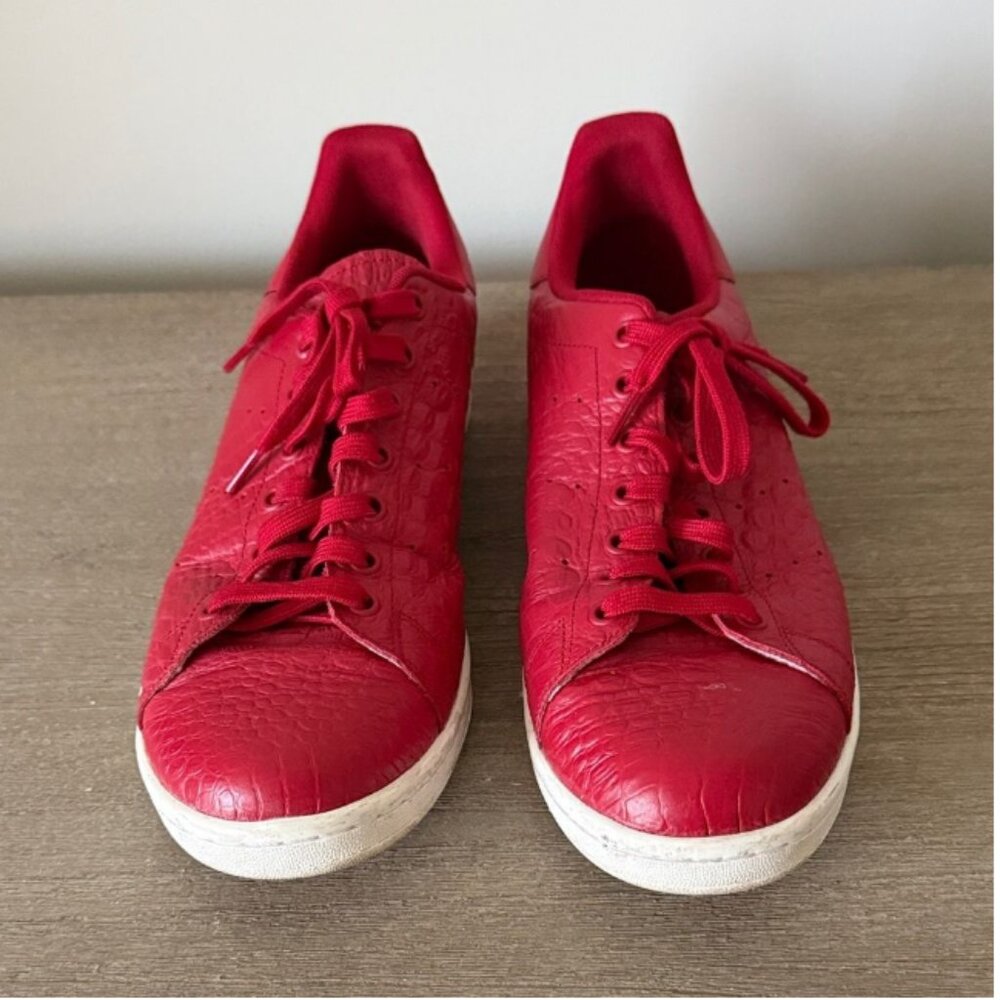 Adidas Originals Stan Smith Low Top Sneaker in Res Snake Pattern Size 12 - Picture 4 of 6